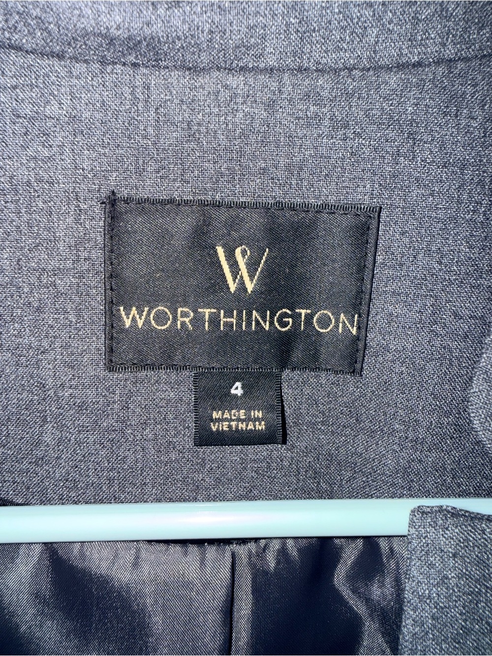 Worthington Black Open-Front Cropped Blazer - Picture 4 of 4